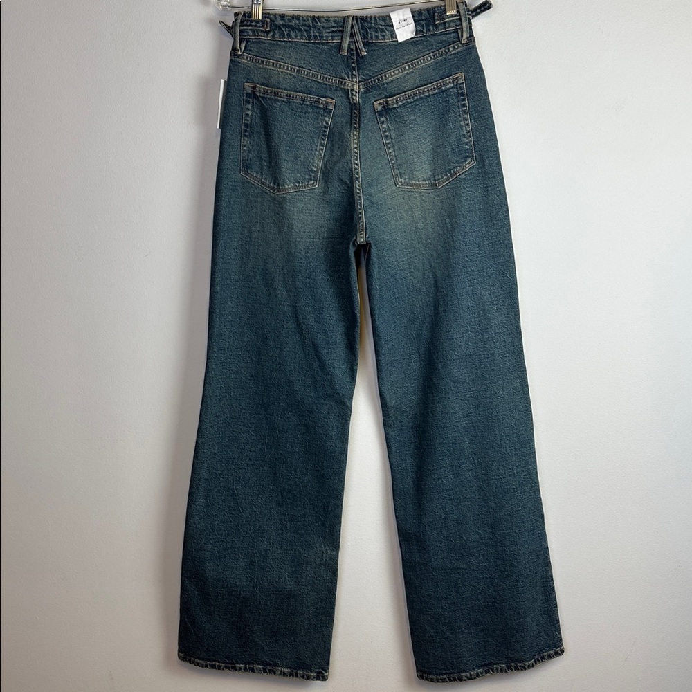 NWT Good American Good Ease Mid Rise Jean Relaxed Fit High Rise 34” Inseam 4/27 - Picture 9 of 16